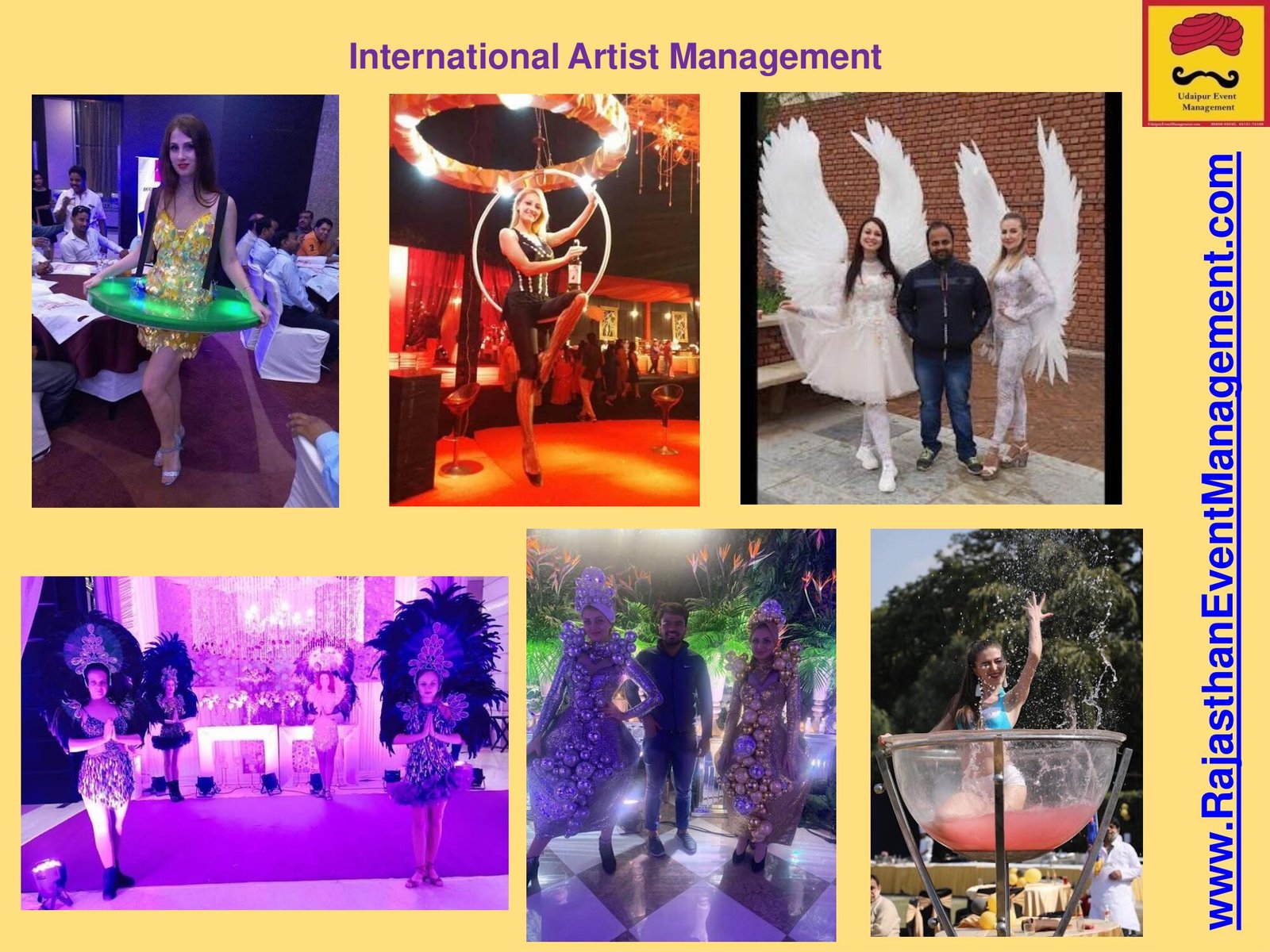 International Artist Management — Management service for Udaipur wedding and destination events in Rajasthan