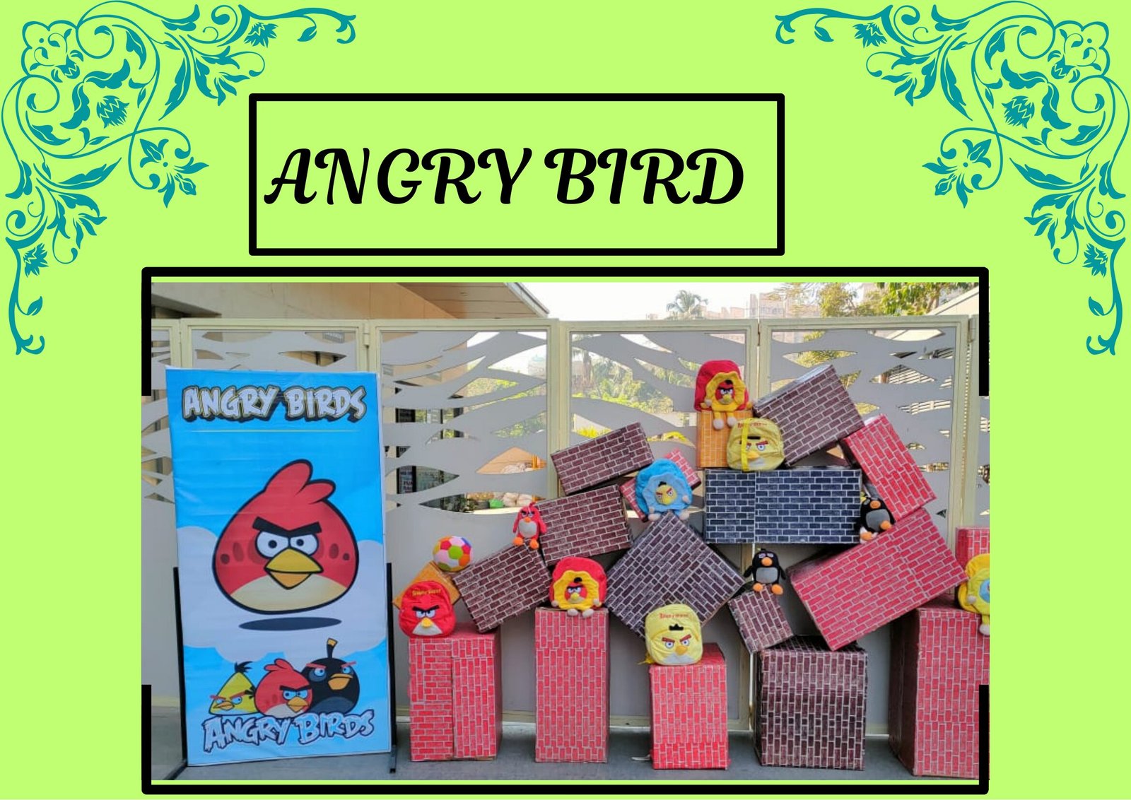 Angry Bird game stall on rent in Udaipur for birthday parties, wedding carnival and mehendi mela — Carnival game stalls