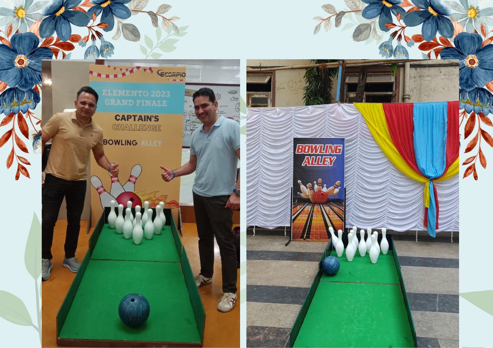 Bowling Alley game stall on rent in Udaipur for birthday parties, wedding carnival and mehendi mela — Carnival game stalls