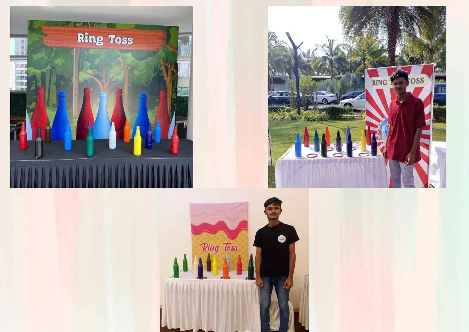 Ring Toss game stall on rent in Udaipur for birthday parties, wedding carnival and mehendi mela — Carnival game stalls