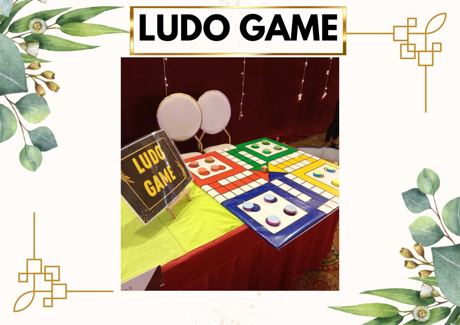 Ludo Game game stall on rent in Udaipur for birthday parties, wedding carnival and mehendi mela — Carnival game stalls
