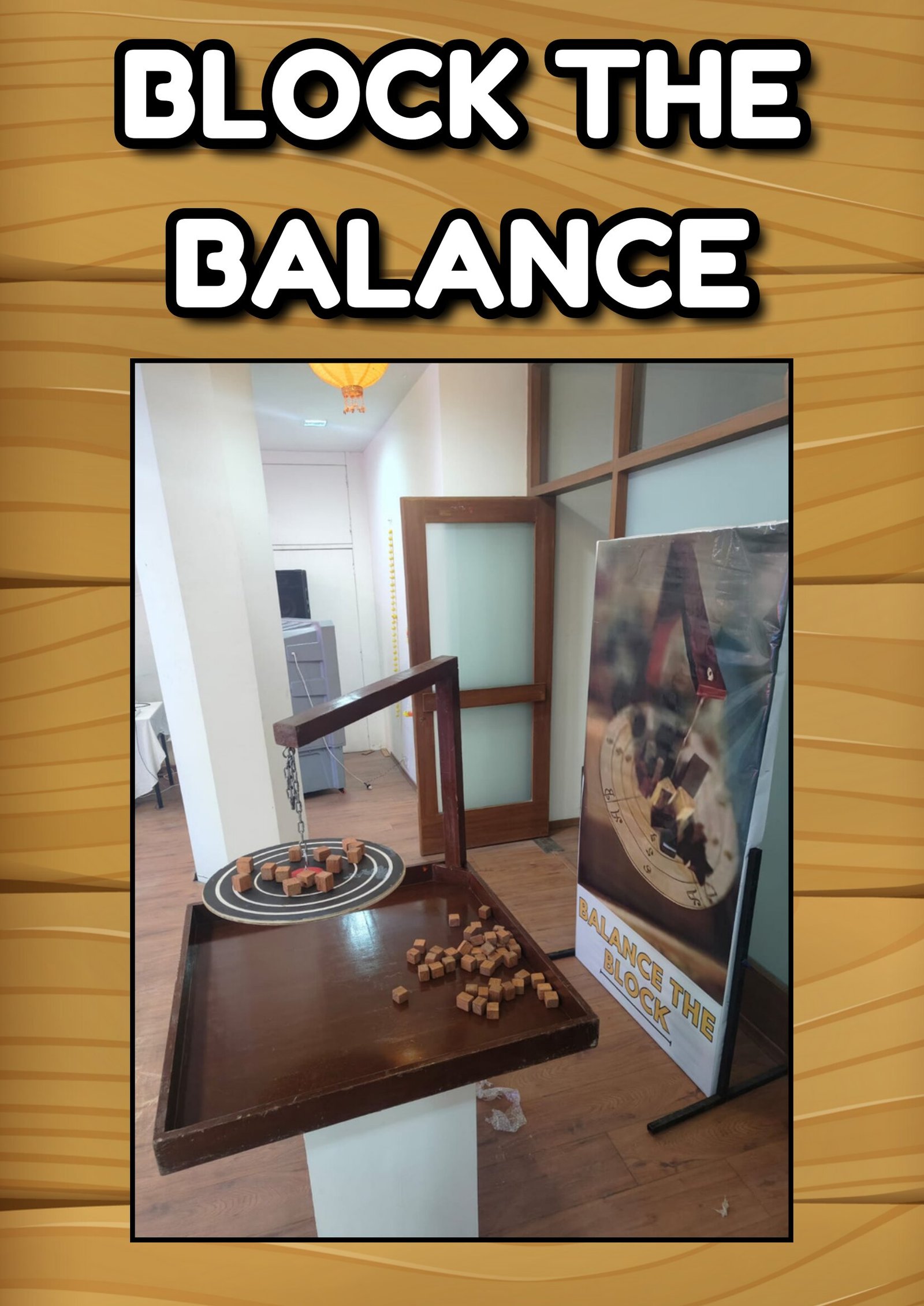 Block The Balance game stall on rent in Udaipur for birthday parties, wedding carnival and mehendi mela — Wooden skill games