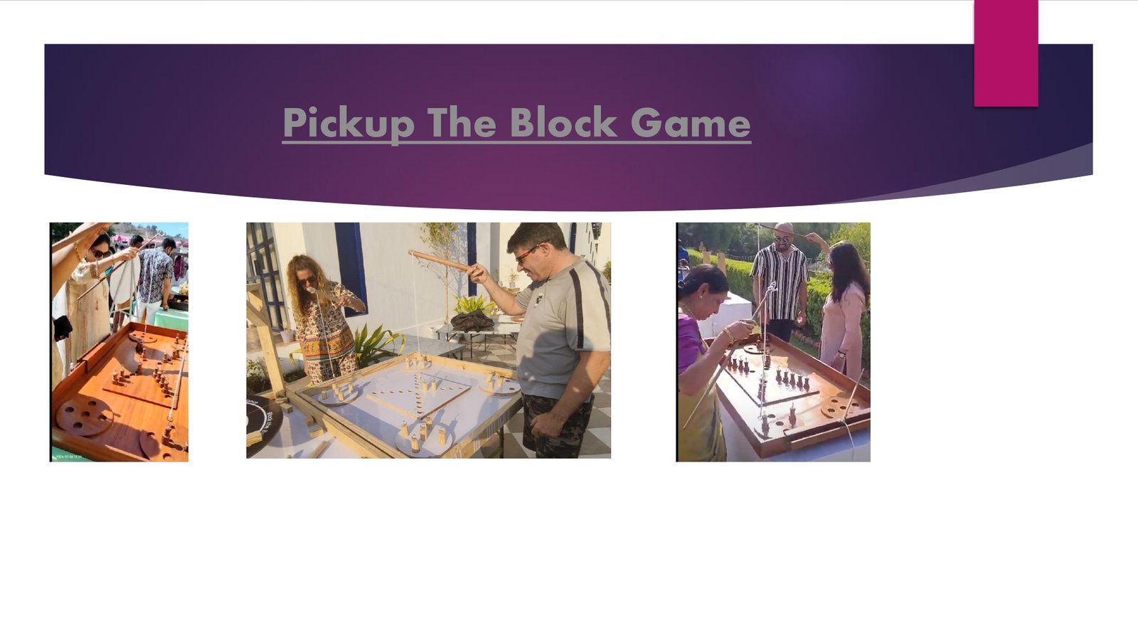 Pickup The Block Game game stall on rent in Udaipur for birthday parties, wedding carnival and mehendi mela — Wooden carnival games